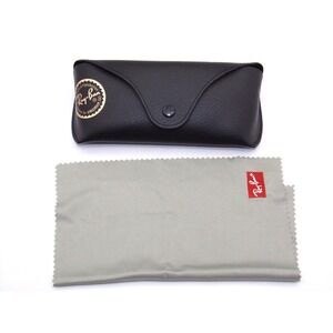 Authentic RayBan Leather Case-Black